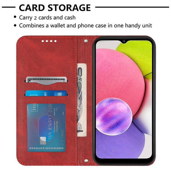 Football Texture Magnetic Leather Flip Phone Case, For Samsung Galaxy A03s 166.5mm EU Version, For Samsung Galaxy A12 5G / M12 / F12, For Samsung Galaxy A13 4G, For Samsung Galaxy A13 5G