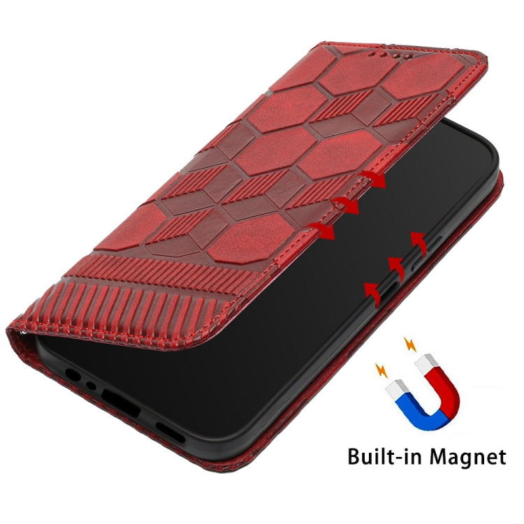 Football Texture Magnetic Leather Flip Phone Case, For Samsung Galaxy A03s 166.5mm EU Version, For Samsung Galaxy A12 5G / M12 / F12, For Samsung Galaxy A13 4G, For Samsung Galaxy A13 5G