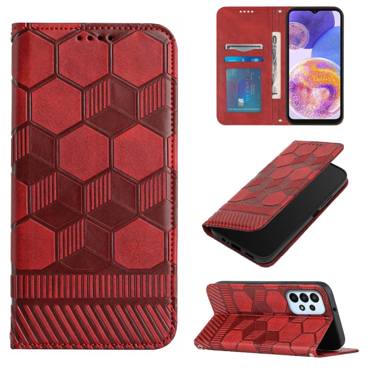 Football Texture Magnetic Leather Flip Phone Case, For Samsung Galaxy A23 5G, For Samsung Galaxy A33 5G, For Samsung Galaxy A53 5G, For Samsung Galaxy A73 5G