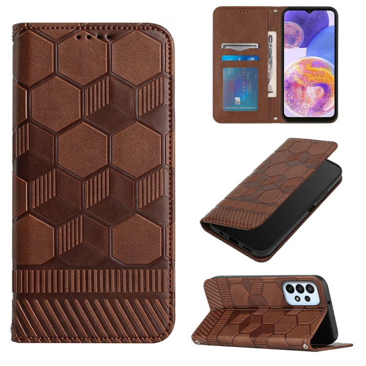 Football Texture Magnetic Leather Flip Phone Case, For Samsung Galaxy A23 5G, For Samsung Galaxy A33 5G, For Samsung Galaxy A53 5G, For Samsung Galaxy A73 5G