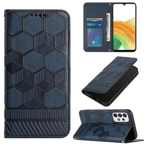 Football Texture Magnetic Leather Flip Phone Case, For Samsung Galaxy A23 5G, For Samsung Galaxy A33 5G, For Samsung Galaxy A53 5G, For Samsung Galaxy A73 5G