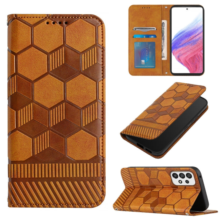 Football Texture Magnetic Leather Flip Phone Case, For Samsung Galaxy A23 5G, For Samsung Galaxy A33 5G, For Samsung Galaxy A53 5G, For Samsung Galaxy A73 5G