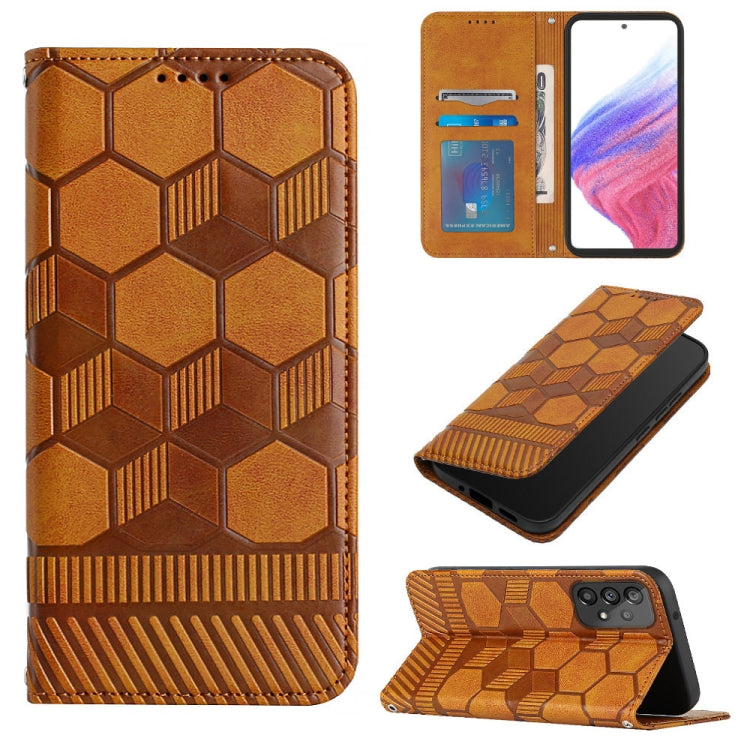 Football Texture Magnetic Leather Flip Phone Case, For Samsung Galaxy A23 5G, For Samsung Galaxy A33 5G, For Samsung Galaxy A53 5G, For Samsung Galaxy A73 5G