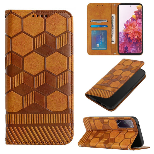 Football Texture Magnetic Leather Flip Phone Case, For Samsung Galaxy S20 FE 2022 / S20 FE 5G&4G / S20 Lite / S20 Fan Edition, For Samsung Galaxy S21 5G, For Samsung Galaxy S21+ 5G, For Samsung Galaxy S21 Ultra 5G