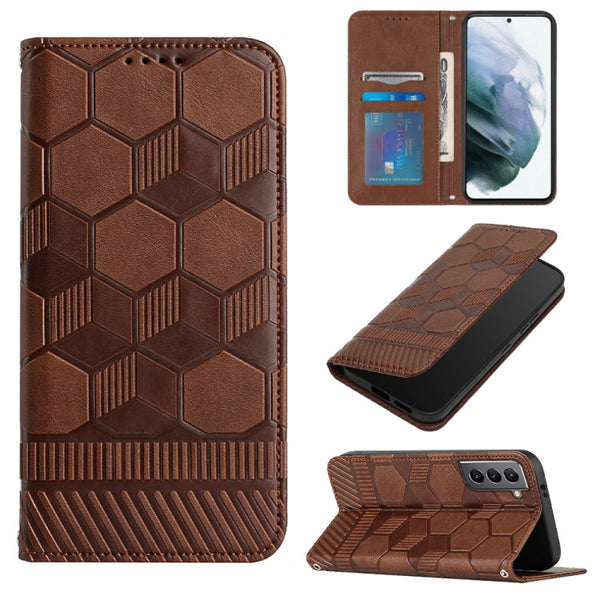 Football Texture Magnetic Leather Flip Phone Case, For Samsung Galaxy S20 FE 2022 / S20 FE 5G&4G / S20 Lite / S20 Fan Edition, For Samsung Galaxy S21 5G, For Samsung Galaxy S21+ 5G, For Samsung Galaxy S21 Ultra 5G