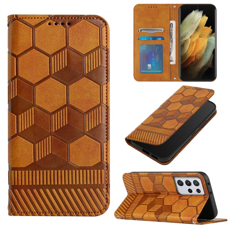 Football Texture Magnetic Leather Flip Phone Case, For Samsung Galaxy S20 FE 2022 / S20 FE 5G&4G / S20 Lite / S20 Fan Edition, For Samsung Galaxy S21 5G, For Samsung Galaxy S21+ 5G, For Samsung Galaxy S21 Ultra 5G