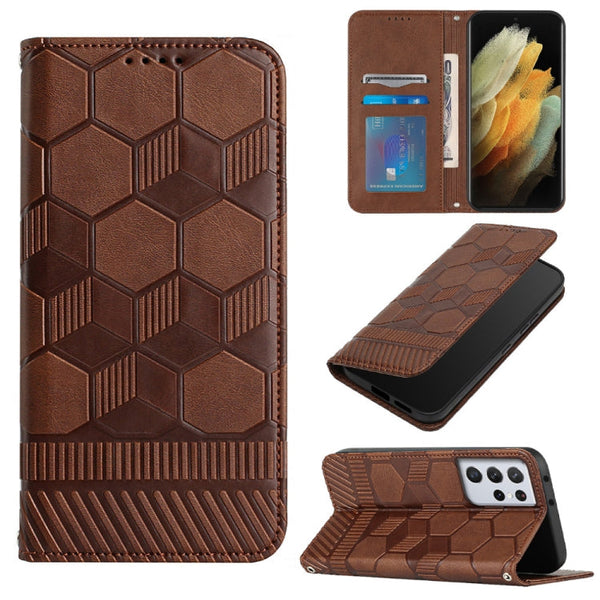 Football Texture Magnetic Leather Flip Phone Case, For Samsung Galaxy S20 FE 2022 / S20 FE 5G&4G / S20 Lite / S20 Fan Edition, For Samsung Galaxy S21 5G, For Samsung Galaxy S21+ 5G, For Samsung Galaxy S21 Ultra 5G