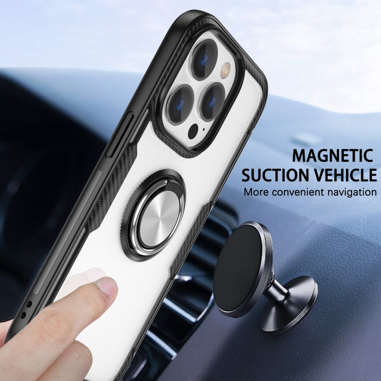 Shockproof Transparent TPU + Acrylic Protective Phone Case with Ring Holder, For iPhone 14 Pro, For iPhone 14 Max, For iPhone 14