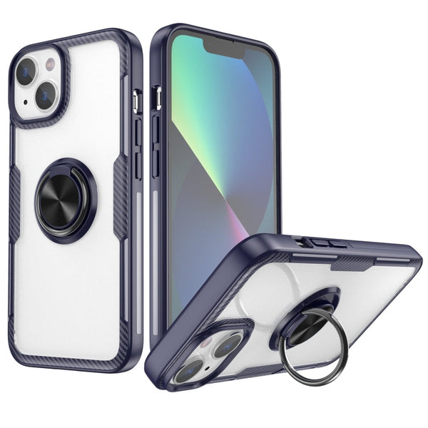 Shockproof Transparent TPU + Acrylic Protective Phone Case with Ring Holder, For iPhone 14 Pro, For iPhone 14 Max, For iPhone 14
