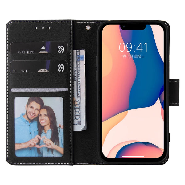 Marble Bronzing Stitching Horizontal Flip PU Leather Case, For iPhone 14, For iPhone 14 Plus, For iPhone 14 Pro, For iPhone 14 Pro Max