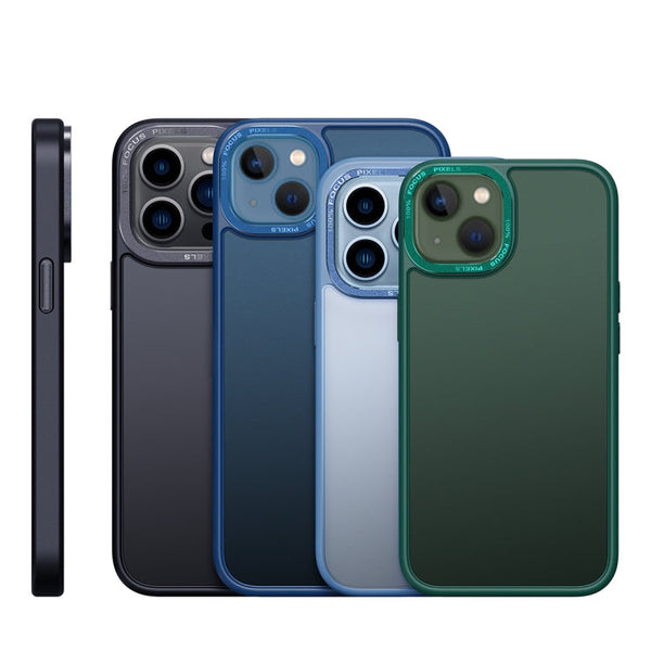 Gold Version Frosted Back Shockproof Phone Case, For iPhone 14, For iPhone 14 Plus