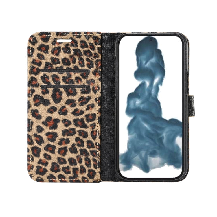 Leopard Pattern Horizontal Flip Leather Phone Case
