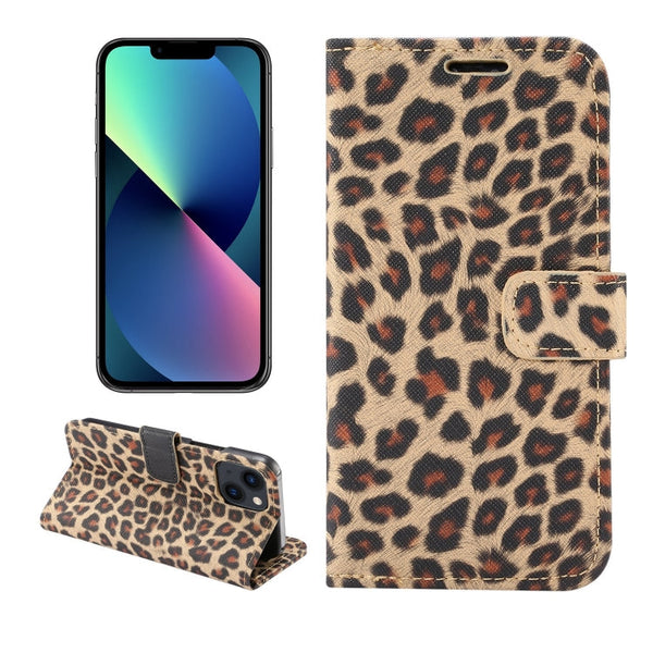Leopard Pattern Horizontal Flip Leather Phone Case
