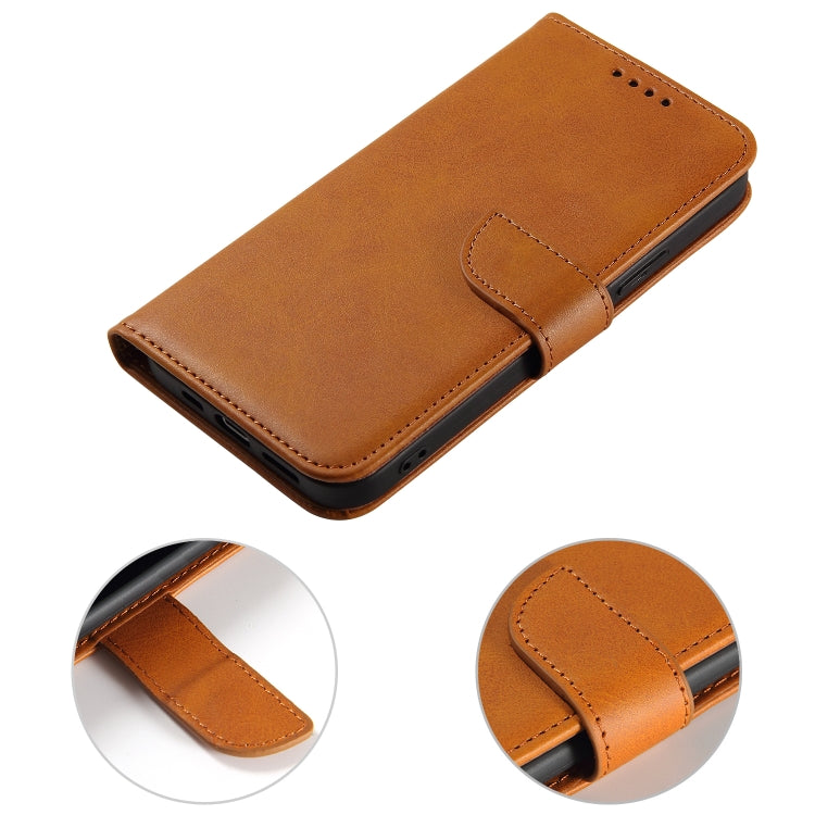 Calf Texture Buckle Flip Leather Phone Case