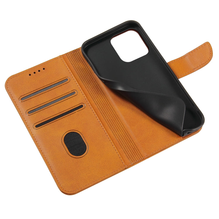 Calf Texture Buckle Flip Leather Phone Case