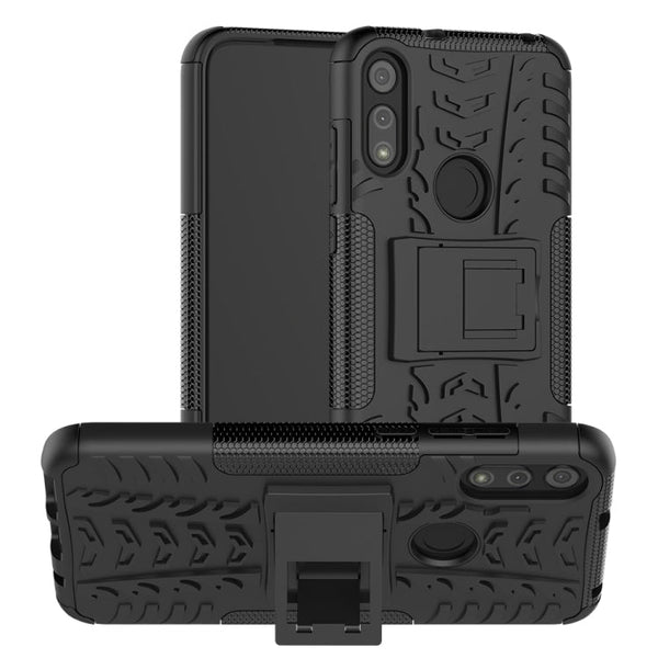 Tire Texture Shockproof TPU+PC Protective Case with Holder