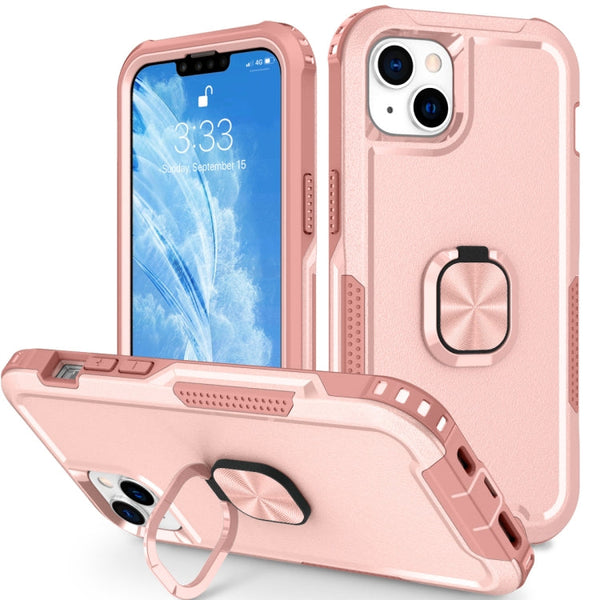3 in 1 Ring Holder Phone Case, For iPhone 14, For iPhone 14 Plus, For iPhone 14 Pro, For iPhone 14 Pro Max