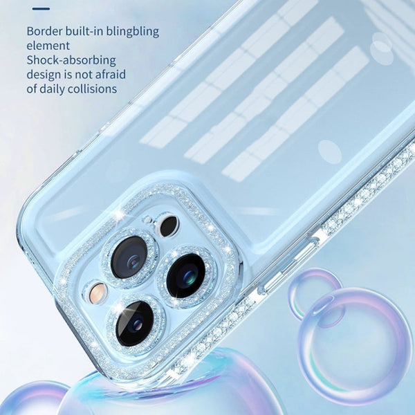 Shinning Diamond Space Shockproof Phone Case, For iPhone 13 Pro Max, For iPhone 12, For iPhone 14, For iPhone 14 Pro