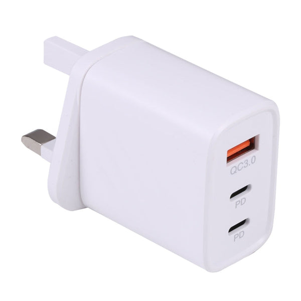 AR-892 3 in 1 QC3.0 PD20W USB + USB-C / Type-C Wall Travel Charger, EU Plug, UK Plug