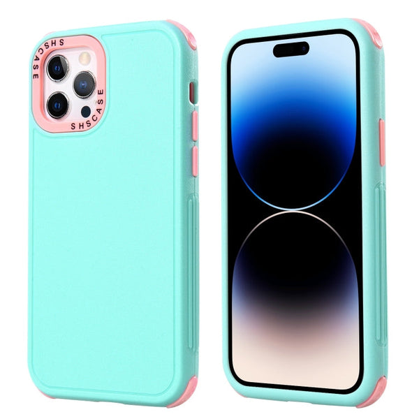 3 in 1 Four Corner Shockproof Phone Case, For iPhone 14 Pro Max, For iPhone 14 Pro