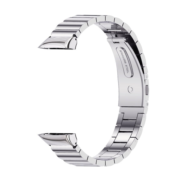 Mijobs Bamboo Stainless Steel Metal Watch Band