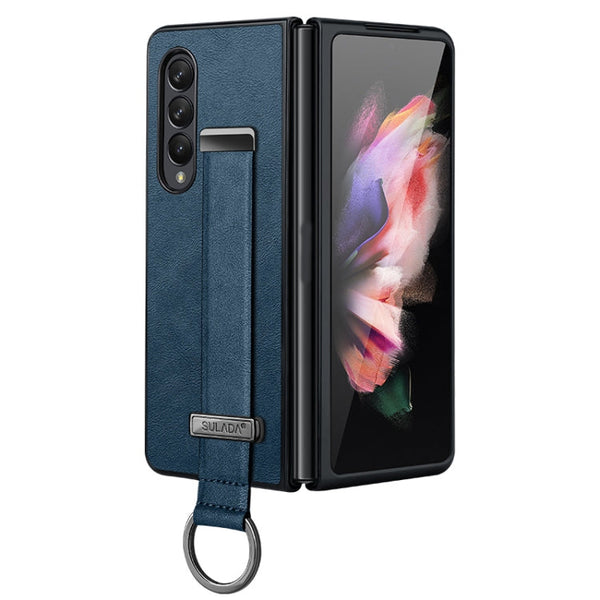SULADA Cool Series PC + Leather Texture Skin Feel Shockproof Phone Case, For Samsung Galaxy Z Fold4, For Samsung Galaxy Z Flip4
