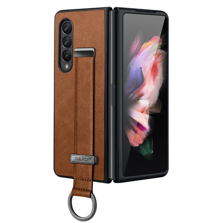 SULADA Cool Series PC + Leather Texture Skin Feel Shockproof Phone Case, For Samsung Galaxy Z Fold4, For Samsung Galaxy Z Flip4