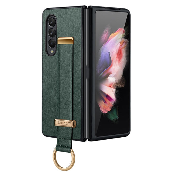 SULADA Cool Series PC + Leather Texture Skin Feel Shockproof Phone Case, For Samsung Galaxy Z Fold4, For Samsung Galaxy Z Flip4
