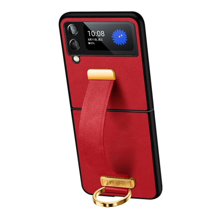 SULADA Cool Series PC + Leather Texture Skin Feel Shockproof Phone Case, For Samsung Galaxy Z Fold4, For Samsung Galaxy Z Flip4