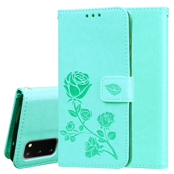 Rose Embossed Horizontal Flip PU Leather Case with Holder & Card Slots & Wallet
