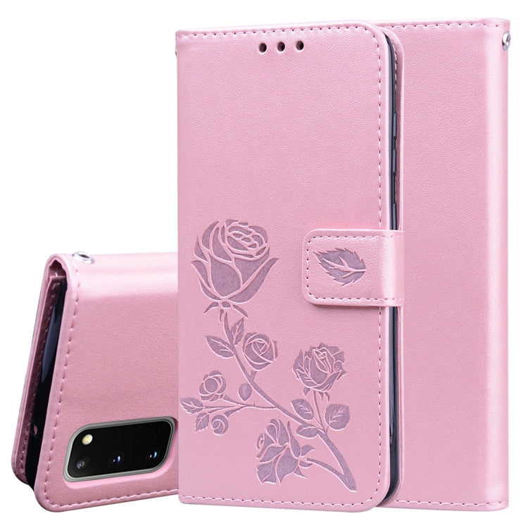 Rose Embossed Horizontal Flip PU Leather Case with Holder & Card Slots & Wallet
