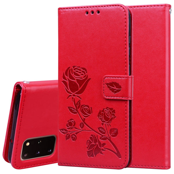 Rose Embossed Horizontal Flip PU Leather Case with Holder & Card Slots & Wallet