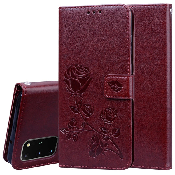 Rose Embossed Horizontal Flip PU Leather Case with Holder & Card Slots & Wallet