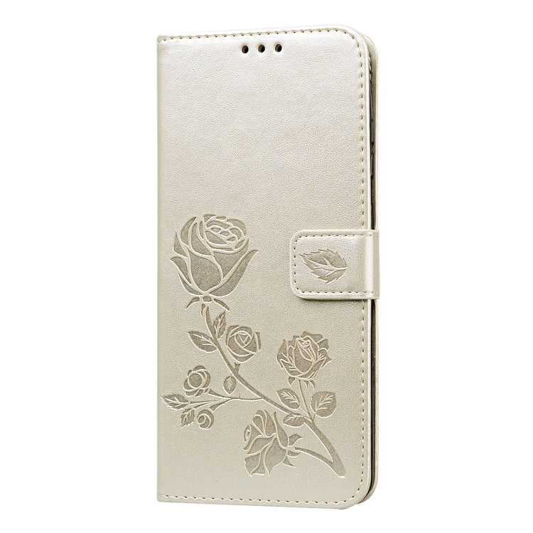 Rose Embossed Horizontal Flip PU Leather Case with Holder & Card Slots & Wallet