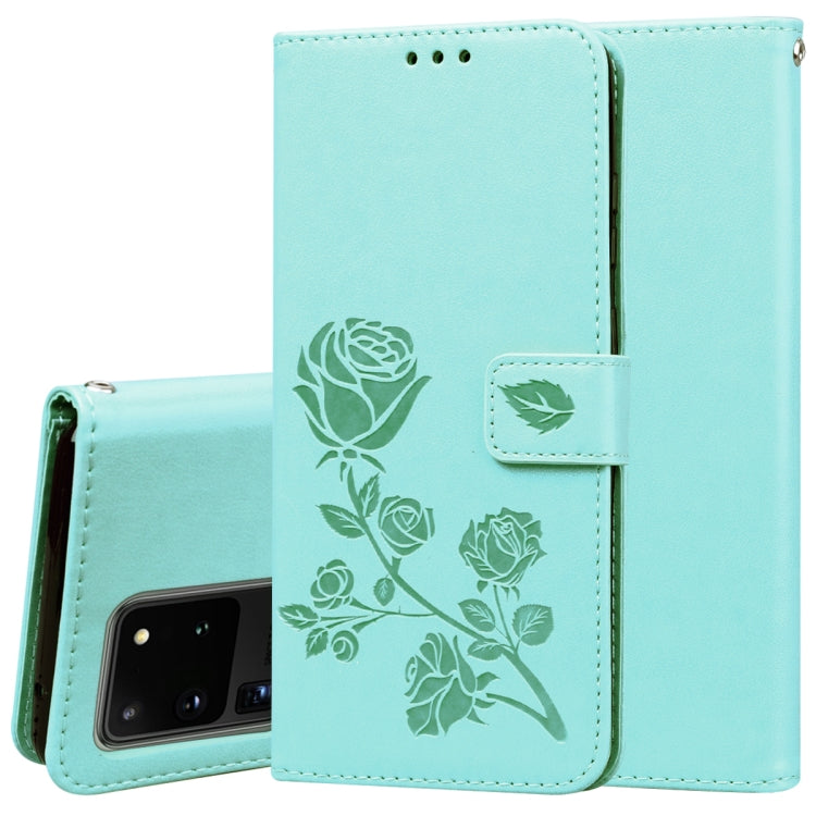 Rose Embossed Horizontal Flip PU Leather Case with Holder & Card Slots & Wallet