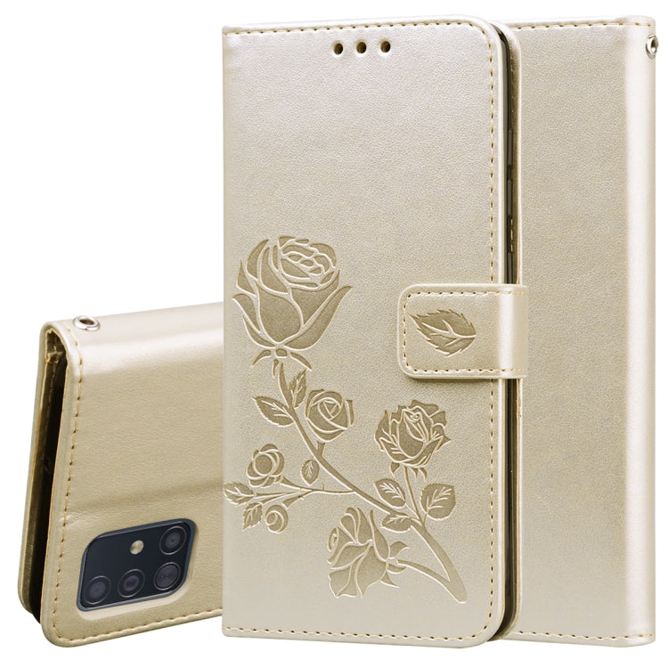 Rose Embossed Horizontal Flip PU Leather Case with Holder & Card Slots & Wallet