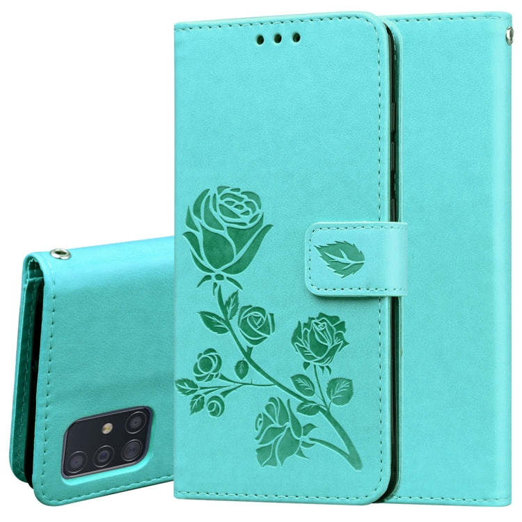 Rose Embossed Horizontal Flip PU Leather Case with Holder & Card Slots & Wallet