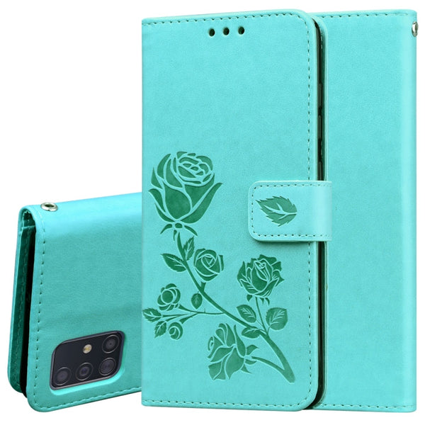 Rose Embossed Horizontal Flip PU Leather Case with Holder & Card Slots & Wallet