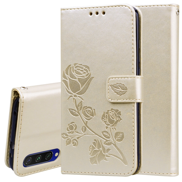 Rose Embossed Horizontal Flip PU Leather Case with Holder & Card Slots & Wallet