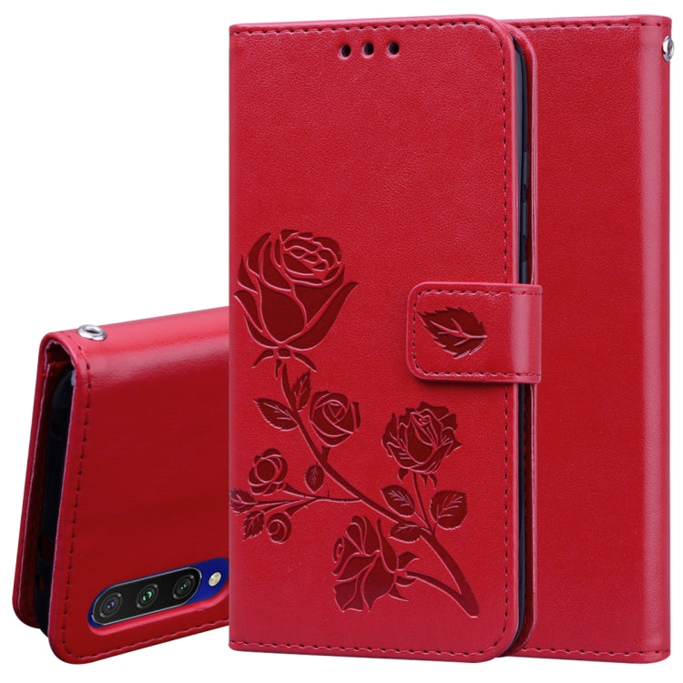 Rose Embossed Horizontal Flip PU Leather Case with Holder & Card Slots & Wallet