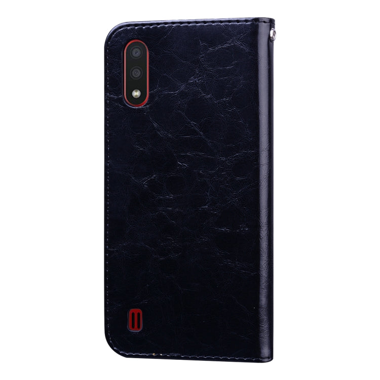 Business Style Oil Wax Texture Horizontal Flip Leather Case, with Holder & Card Slots & Wallet