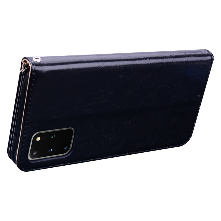 Business Style Oil Wax Texture Horizontal Flip Leather Case, with Holder & Card Slots & Wallet