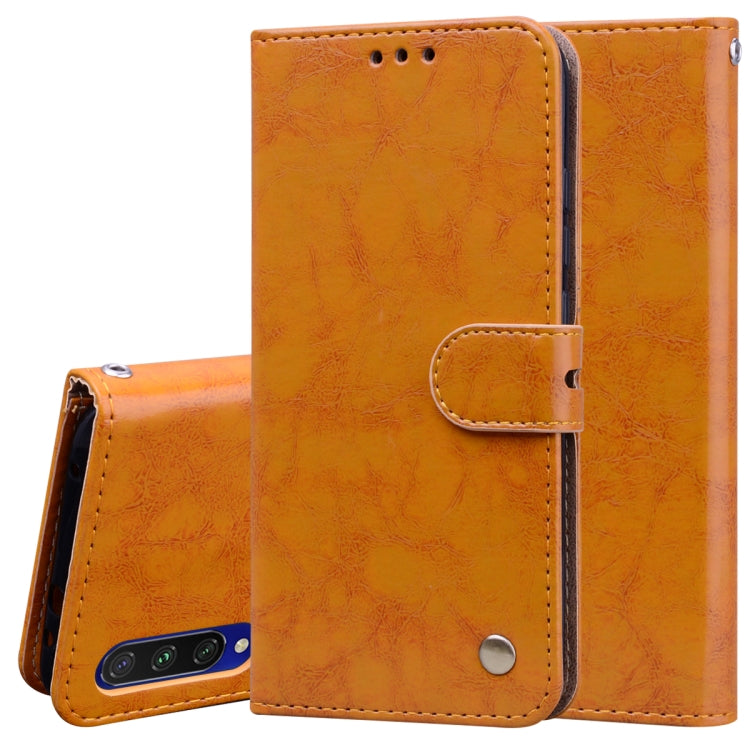Business Style Oil Wax Texture Horizontal Flip Leather Case, with Holder & Card Slots & Wallet
