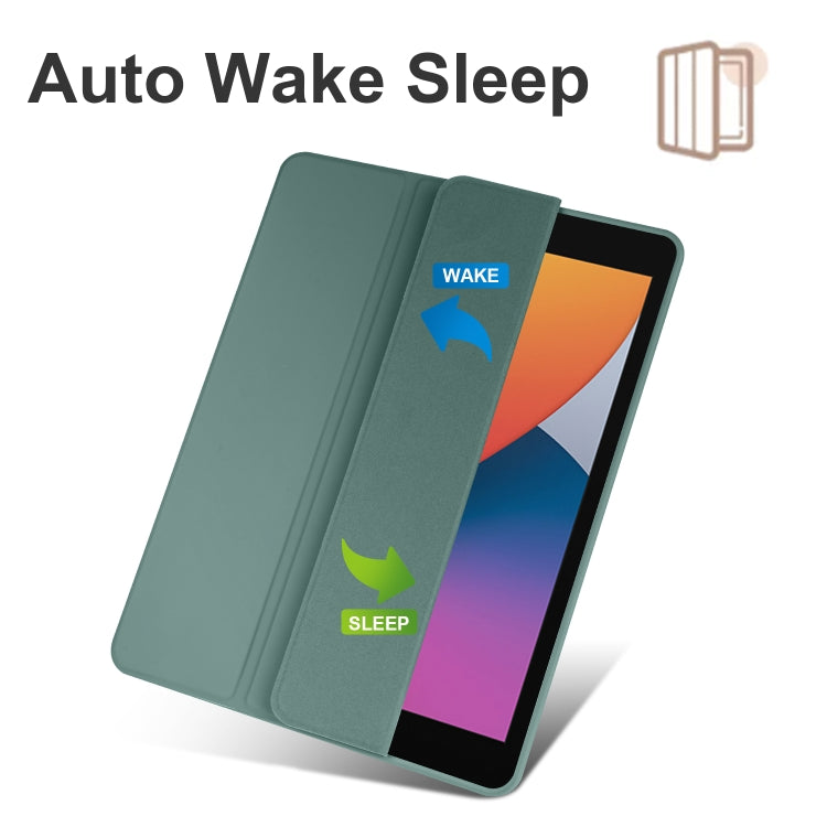 Acrylic 3-folding Smart Leather Tablet Case, For iPad 9.7 2018/2017, For iPad 10.2 2021/2020/2019, For iPad  Air 2022/2020/Pro 11 2021/2020/2018