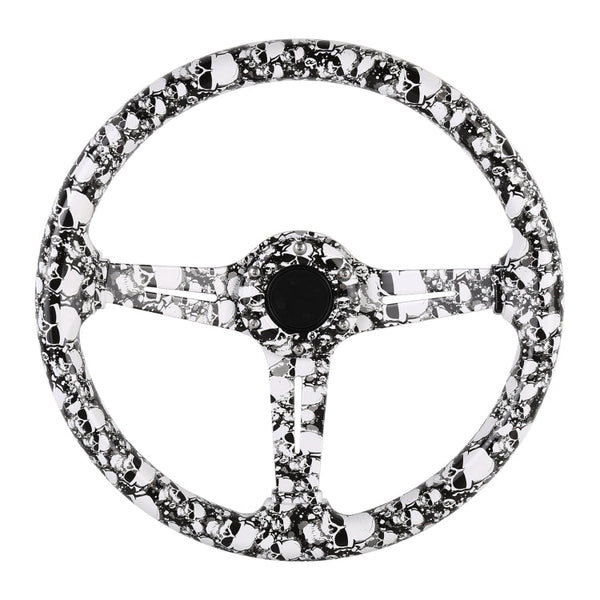 35cm Car Racing Graffiti ABS Steering Wheel