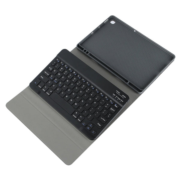 A7 Square Cap Bluetooth Keyboard Leather Case with Pen Slot