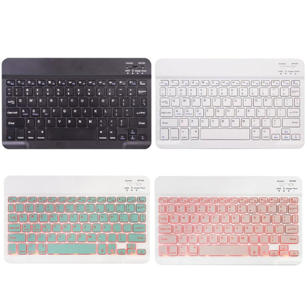 A7 Square Cap Bluetooth Keyboard Leather Case with Pen Slot