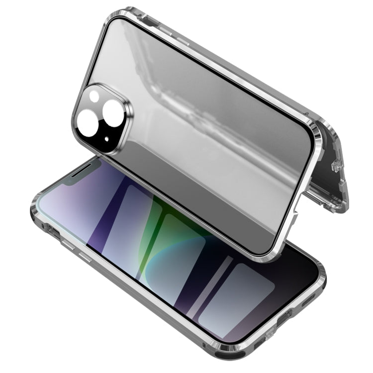 Anti-peeping Magnetic Tempered Glass Phone Case