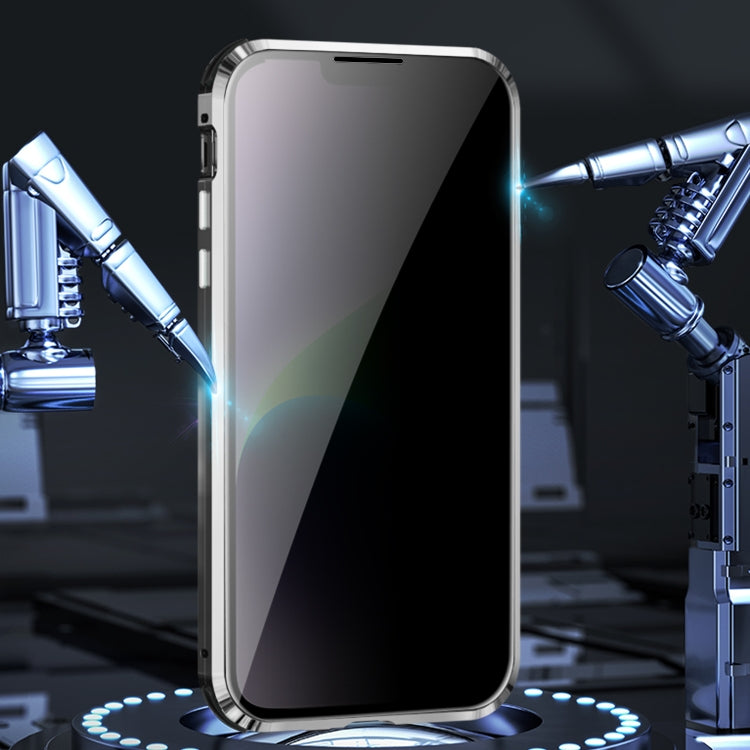 Anti-peeping Magnetic Tempered Glass Phone Case