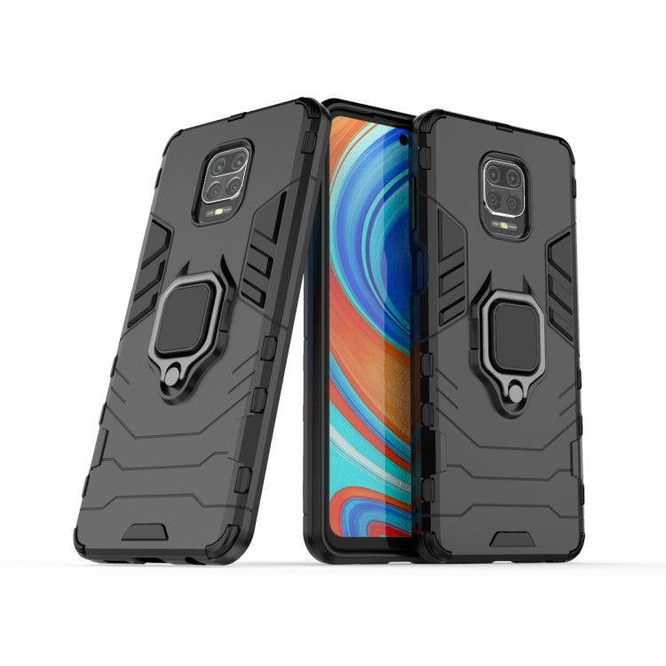 Shockproof PC + TPU Protective Case with Magnetic Ring Holder, For Xiaomi Redmi Note 9 Pro Max